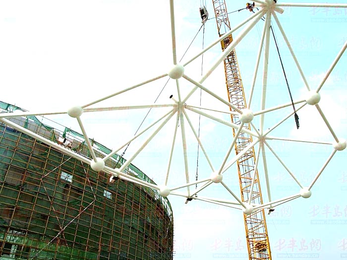 溧阳体育馆网架安装