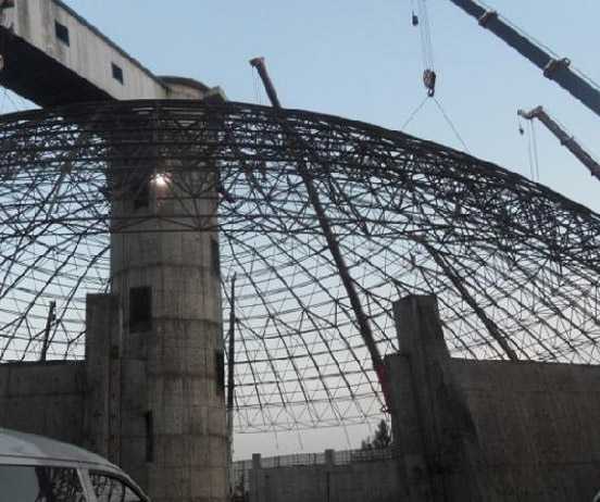 溧阳网架分条或分块安装法